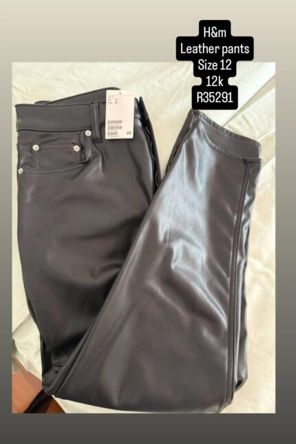 H&M LEATHER PANTS R35291