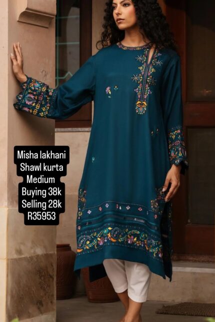 MISHALAKHANI SHAWL KURTA R35953