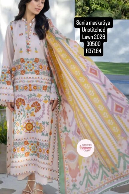 SANIAMASKATIYA LAWN R37184