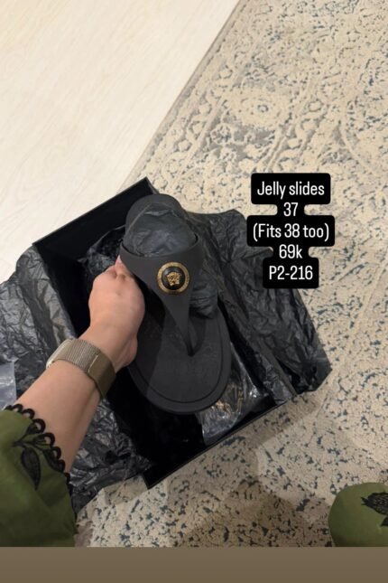 VERSACE JELLY SLIDES P2-216
